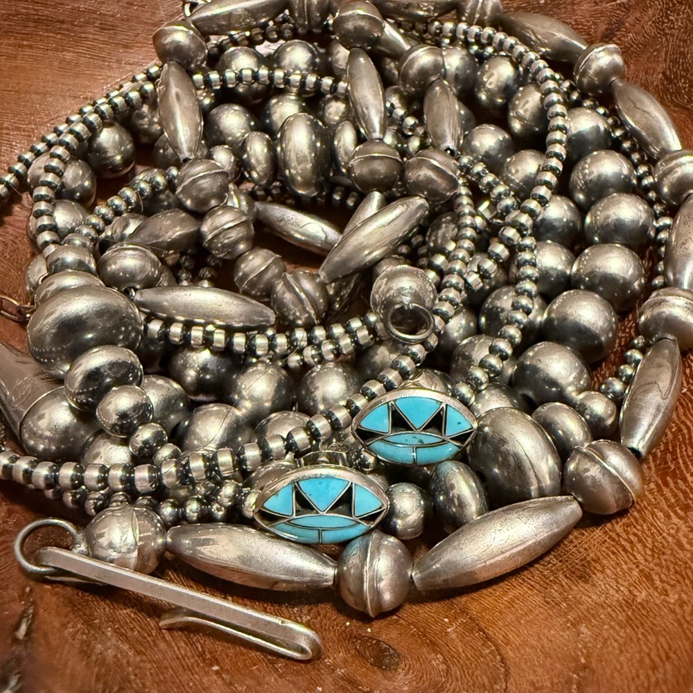 Turquoise and Black Oval Earrings
